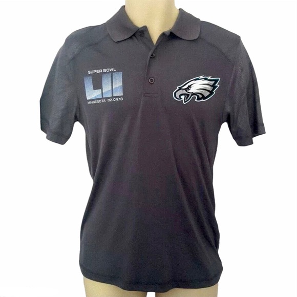 PHILADELPHIA EAGLES Mens Polo Shirt Super Bowl Champions TX3 Cool Small - Picture 1 of 4